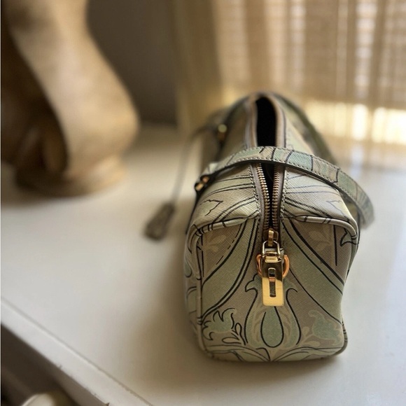 Prada Saffiano Leather Green Bauletto Bag - Picture 7 of 16